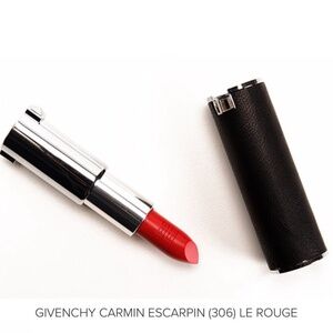 Givenchy Rouge Interdit Silk Matte 306 Carmin Escarpin Orange Red Lipstick New